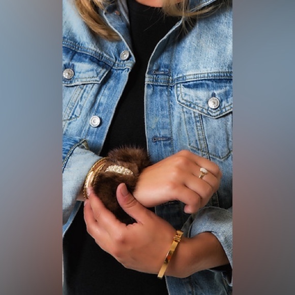 Donna Lawson Designs Mink Cuffs-Medium Color - Picture 4 of 6